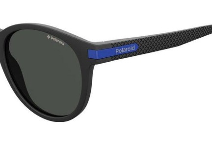 Sunčane naočale Polaroid Active Collection PLD2087/S 0VK/M9 Polarized Okrugao Crni