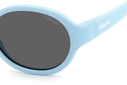 Sunčane naočale Polaroid Junior PLDK004/S MVU/M9 Polarized Ovalni Plavi