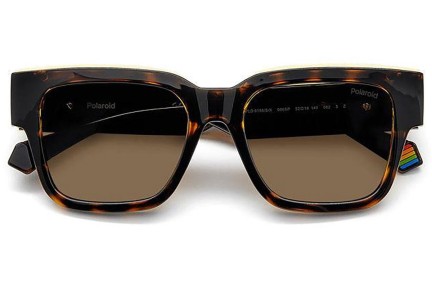 Sunčane naočale Polaroid PLD6198/S/X 086/SP Polarized Kvadratni Havana