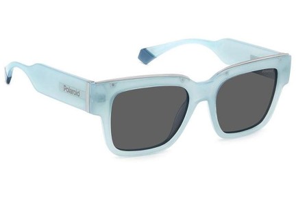 Sunčane naočale Polaroid PLD6198/S/X MVU/M9 Polarized Kvadratni Plavi