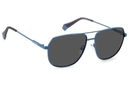 Sunčane naočale Polaroid PLD6195/S/X FLL/M9 Polarized Pilotski Plavi