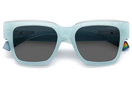 Sunčane naočale Polaroid PLD6198/S/X MVU/M9 Polarized Kvadratni Plavi