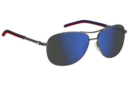 Sunčane naočale Tommy Hilfiger TH2023/S R80/ZS Pilotski Srebrni