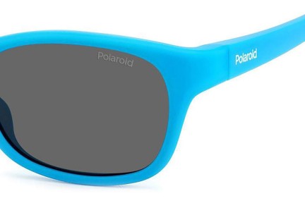 Sunčane naočale Polaroid Junior PLDK006/S MVU/M9 Polarized Pravokutan Plavi