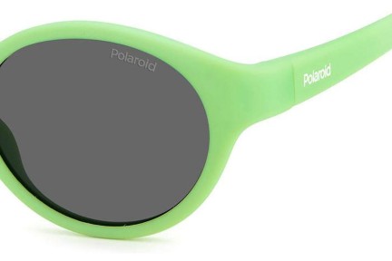 Sunčane naočale Polaroid Junior PLDK007/S 1ED/M9 Polarized Ovalni Zeleni