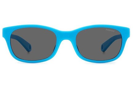 Sunčane naočale Polaroid Junior PLDK006/S MVU/M9 Polarized Pravokutan Plavi