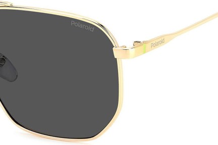 Sunčane naočale Polaroid PLD4141/G/S/X 2F7/M9 Polarized Kvadratni Zlatni