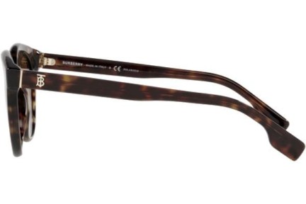 Sunčane naočale Burberry Amelia BE4326 3002T5 Polarized Okrugao Havana