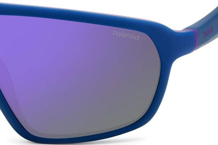 Sunčane naočale Polaroid PLD2142/S 802/MF Polarized Oversize Plavi