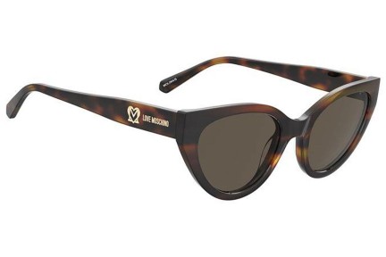 Sunčane naočale Love Moschino MOL064/S 05L/70 Cat Eye Havana