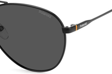 Sunčane naočale Polaroid PLD4142/G/S/X 807/M9 Polarized Pilotski Crni