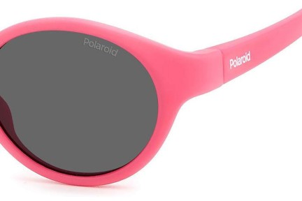 Sunčane naočale Polaroid Junior PLDK007/S MU1/M9 Polarized Ovalni Ružičasti