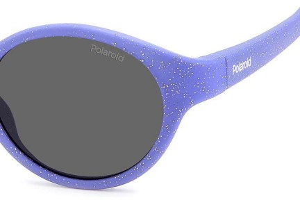 Sunčane naočale Polaroid Junior PLDK007/S MW2/M9 Polarized Ovalni Ljubičasti