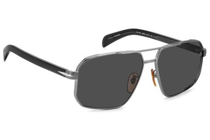 Sunčane naočale David Beckham DB7102/S 85K/M9 Polarized Pilotski Srebrni