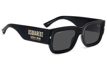 Sunčane naočale Dsquared2 D20089/S 2M2/IR Pravokutan Crni