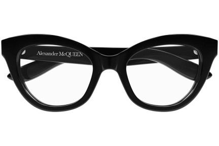 Naočale Alexander McQueen AM0395O 001 Cat Eye Crni