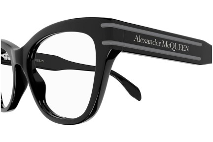 Naočale Alexander McQueen AM0401O 001 Okrugao Crni