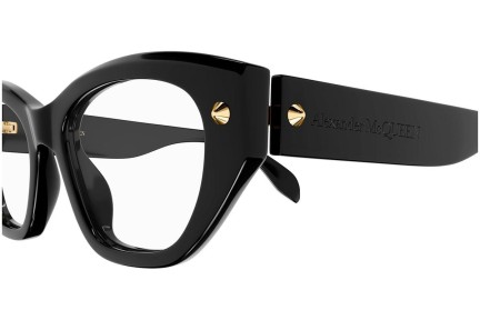 Naočale Alexander McQueen AM0410O 001 Okrugao Crni