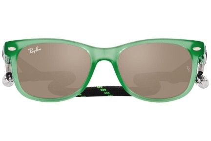 Sunčane naočale Ray-Ban Junior New Wayfarer Junior RJ9052S 71465A Kvadratni Zeleni