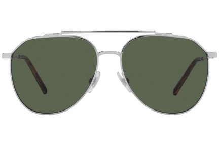 Sunčane naočale Dolce & Gabbana DG2296 05/9A Polarized Pilotski Srebrni