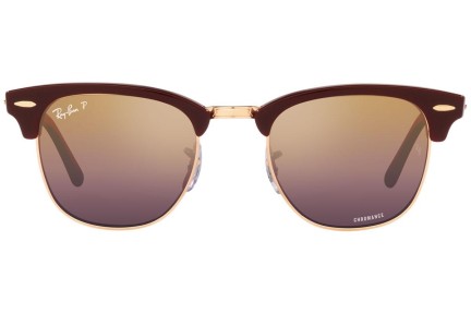 Sunčane naočale Ray-Ban Clubmaster Chromance Collection RB3016 1365G9 Polarized Zadebljani gornji dio Crveni