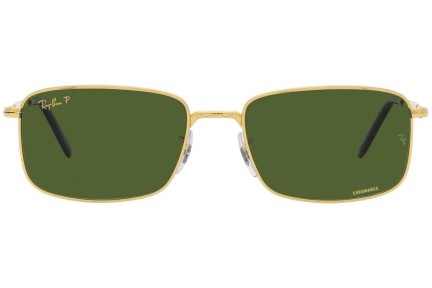 Sunčane naočale Ray-Ban RB3717 9196P1 Polarized Pravokutan Zlatni