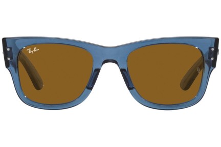 Sunčane naočale Ray-Ban Mega Wayfarer RB0840S 668073 Kvadratni Plavi