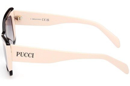 Sunčane naočale Emilio Pucci EP0205 05B Cat Eye Crni