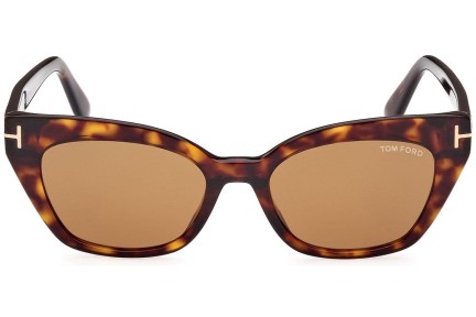 Sunčane naočale Tom Ford FT1031 52E Cat Eye Havana