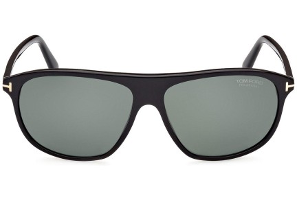 Sunčane naočale Tom Ford FT1027 01R Polarized Pilotski Crni