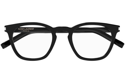 Naočale Saint Laurent SL28OPT 001 Okrugao Crni