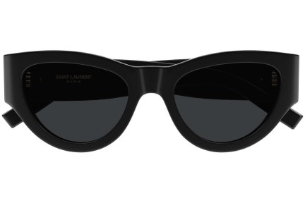 Sunčane naočale Saint Laurent SLM94 001 Cat Eye Crni