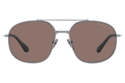 Sunčane naočale Prada PR51YS 5AV05C Polarized Pilotski Srebrni