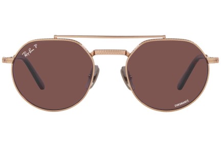 Sunčane naočale Ray-Ban Jack II Titanium Chromance Collection RB8265 3140AF Polarized Okrugao Zlatni