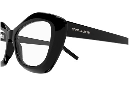 Naočale Saint Laurent SL68OPT 001 Cat Eye Crni