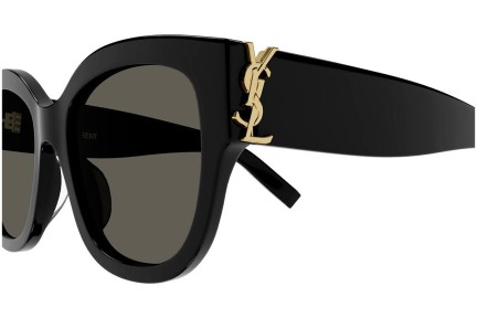 Sunčane naočale Saint Laurent SLM95/F 001 Cat Eye Crni