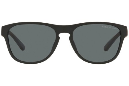 Sunčane naočale Polo Ralph Lauren PH4180U 537581 Polarized Kvadratni Crni