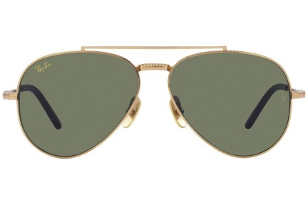 Sunčane naočale Ray-Ban Aviator Titanium Titanium Collection RB8225 313852 Pilotski Zlatni