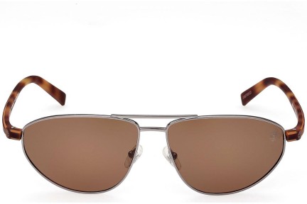 Sunčane naočale Timberland TB9324 08H Polarized Pilotski Srebrni