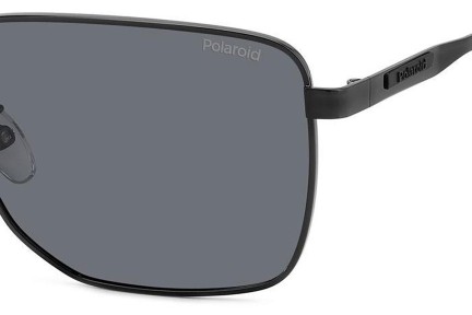 Sunčane naočale Polaroid PLD2143/G/S/X 807/M9 Polarized Pravokutan Crni