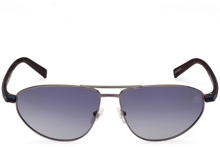 Sunčane naočale Timberland TB9324 09D Polarized Pilotski Srebrni