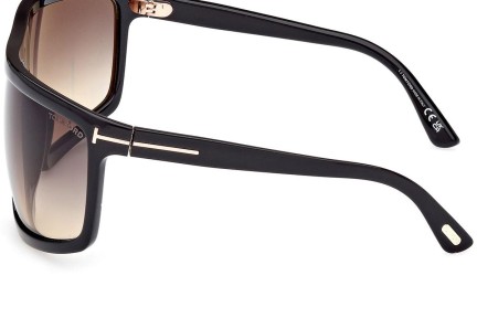 Sunčane naočale Tom Ford Clint 2 FT1066 01B Flat Top Crni