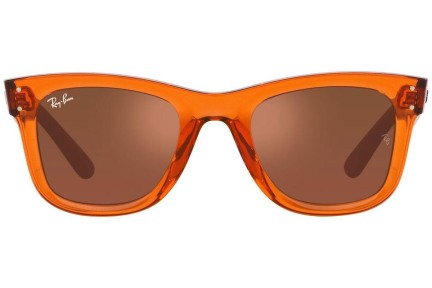 Sunčane naočale Ray-Ban Wayfarer Reverse RBR0502S 6712GM Kvadratni Narančasti