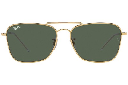 Sunčane naočale Ray-Ban Caravan Reverse RBR0102S 001/VR Pravokutan Zlatni