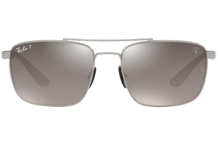 Sunčane naočale Ray-Ban RB3715M F0845J Polarized Pilotski Srebrni