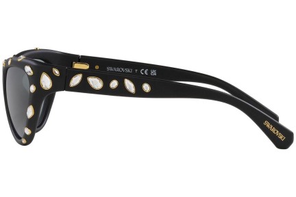 Sunčane naočale Swarovski SK6007 1020/1 Cat Eye Crni