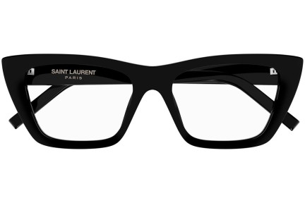 Naočale Saint Laurent SL276MICAOPT 003 Cat Eye Crni