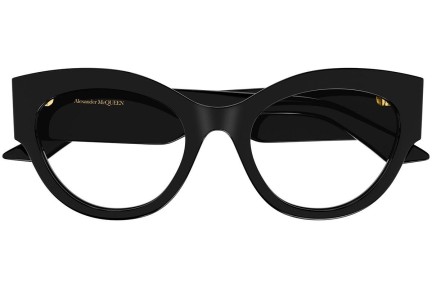 Naočale Alexander McQueen AM0435O 001 Cat Eye Crni