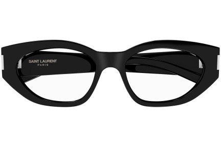 Naočale Saint Laurent SL638OPT 001 blue-light [non-prescription] Cat Eye Crni