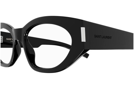 Naočale Saint Laurent SL638OPT 001 blue-light [non-prescription] Cat Eye Crni